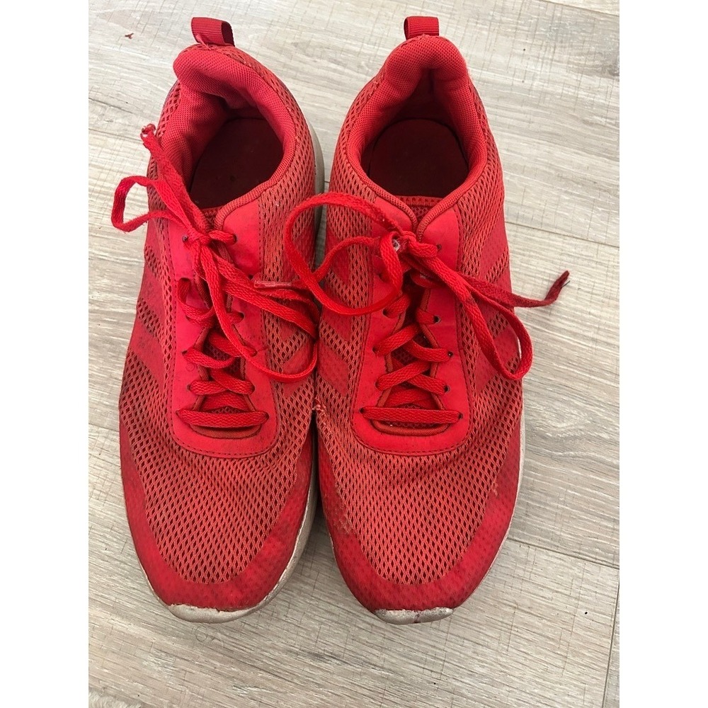 Adidas Cloudfoam Lite Racer Red Mesh Running Shoes Mens 10 DB1451